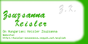 zsuzsanna keisler business card